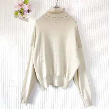 [메종 드 베이지] 울 혼방 니트 스웨터 (M) 터틀넥