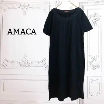 아마카/삼양상회 [AMACA] 원피스 [M] 블랙/검정 포멀 반팔