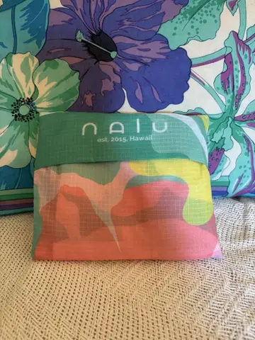 nalu 에코백 컬러풀 플라워 HAWAII