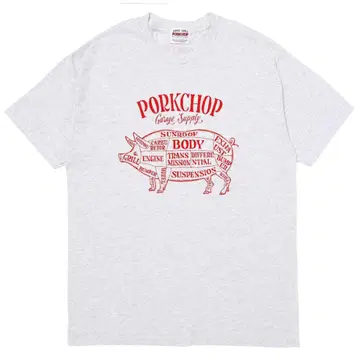 GRAY M PORKCHOP PORK FRONT TEE 기무라 타쿠야