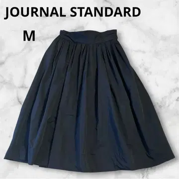 JOURNALSTANDARD 블랙 스커트 롱 기장 후크 지퍼 38