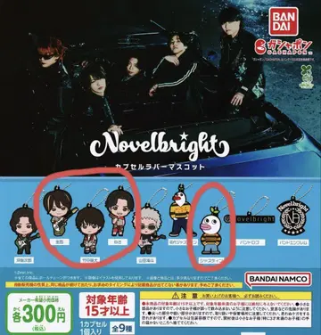 Novelbright 캡슐 러버 마스코트 4종 세트
