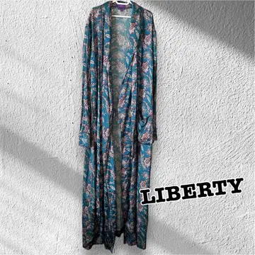 [새상품급] LIBERTY 실크 가디건 S 사이즈 가운 로브 리버티