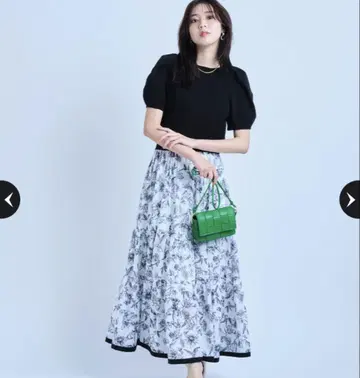 플라워 캉캉 스커트 JUSGLITTY