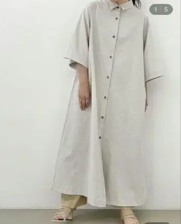 yuw 드라이 옥스 셔츠 원피스