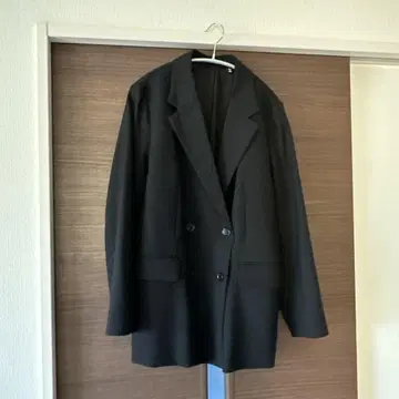 GU 더블 브레스트 자켓 블랙 XL