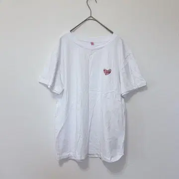 [ M ] 반팔 티셔츠 / 심플 로고 하트 면100% 봄/여름 캐주얼