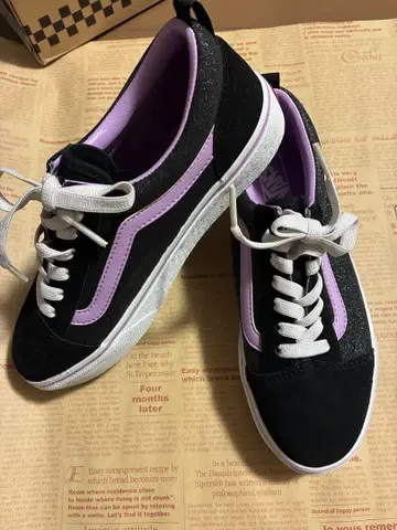 Vans 블랙/퍼플 스니커즈