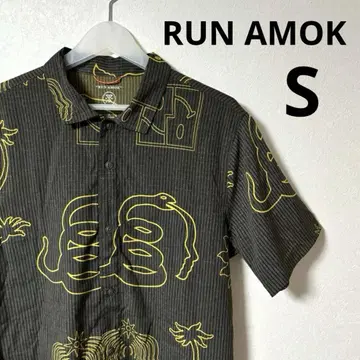 RUN AMOK BLESS UP TRAIL 반팔 셔츠 S
