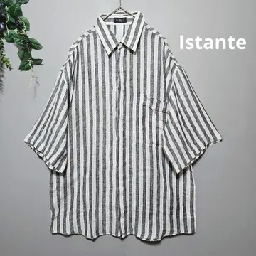 [ Istante ] 이스탄테 스트라이프 오버 사이즈 셔츠 L