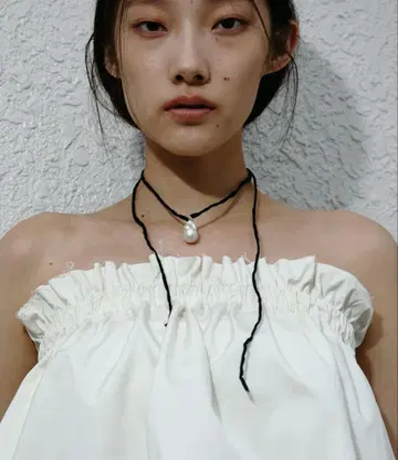 안느크 완판 silkcord x parl necklace 새상품