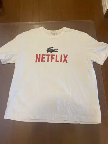 LACOSTE NETFLIX 티셔츠 XL 화이트