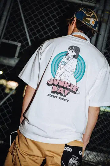 9090 JUNKIE DAY MIMETY MIMETY 자수 티셔츠