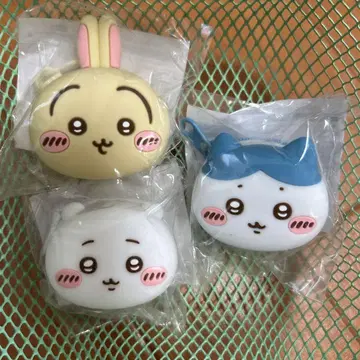 치이카와 얼굴 미니 실리콘 파우치 치이하치우사