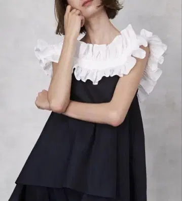 cygne 시뉴 프릴 A라인 상의 Ginette