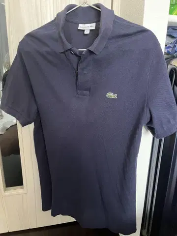 LACOSTE 네이비 피케 셔츠 M 사이즈