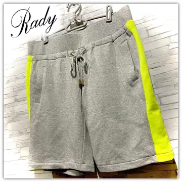 Rady 스웨트 숏팬츠 하프 팬츠 네온 컬러 L 사이즈
