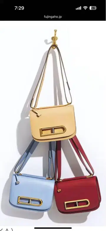 컨디션 최상, 1회 사용 DELVAUX 랑고 PM 숄더백 Azure