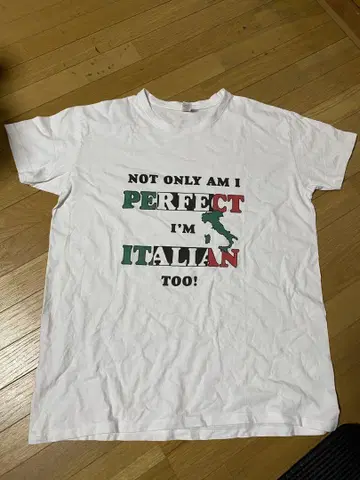 이탈리아 T셔츠 화이트
