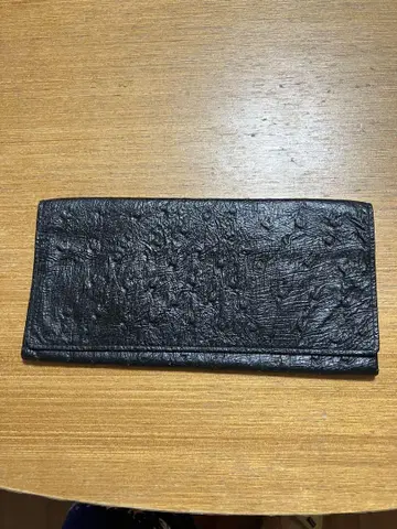 오스트리치 지갑 블랙