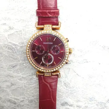 새상품급 SWAROVSKI 스와로브스키 크로노그래프 여성용 손목시계
