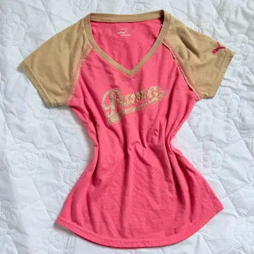 Y2K PUMA 피치T 로고t 핑크 헤이세이 갸루 맥브링 00s
