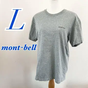 mont-bell 몽벨 그레이 반팔 티셔츠 L 프린트 캐주얼