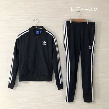 adidas 저지 상하의 셋업 트레포일 SST 블랙/화이트 M