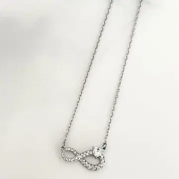 SWAROVSKI 무한대 모티브 목걸이 실버