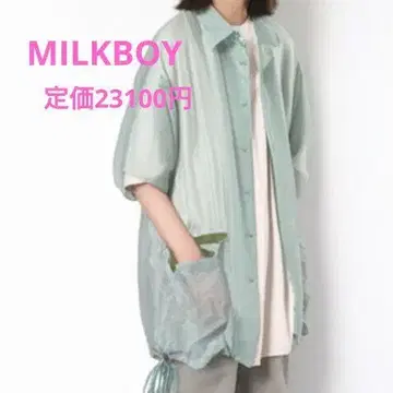 MILKBOY 오버사이즈 시어 셔츠 봄/여름 인기 아이템 반팔 셔츠