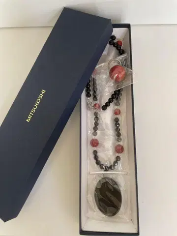 MITSUKOSHI 바이컬러 목걸이 미사용품