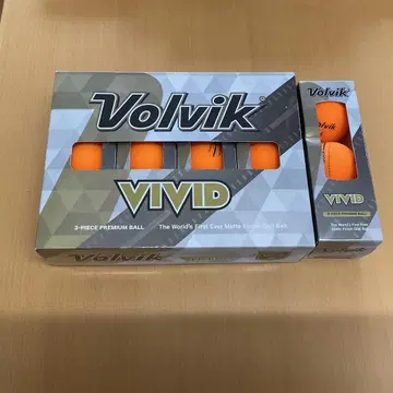 Volvik VIVID 오렌지 골프공 15개