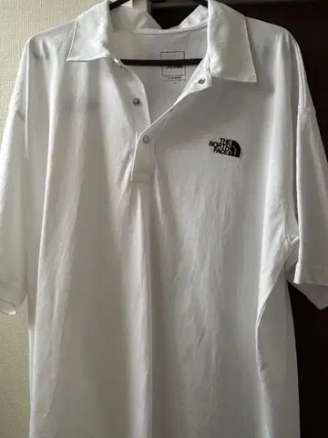 THE NORTH FACE 화이트 피케 셔츠