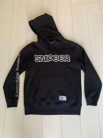 SNIPEER 블랙 후드티 M 사이즈 요시다 유우