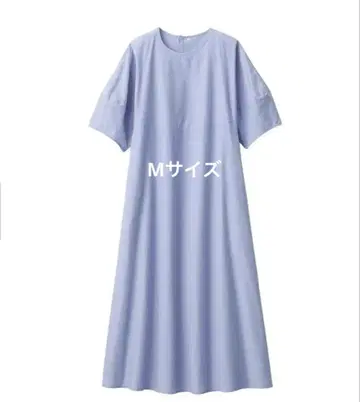 무인양품 / 냉감 브로드 풀오버 반팔 원피스