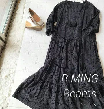 [ B MING Beams ] [ 빔즈 ] 자수 컷워크 원피스