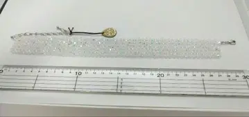 스와로브스키 크리스탈 AB-5301 4mm 땋은 목걸이 약 30cm