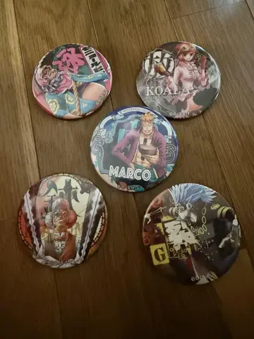 ONE PIECE 동료 캔뱃지 마르코 외 5개 세트