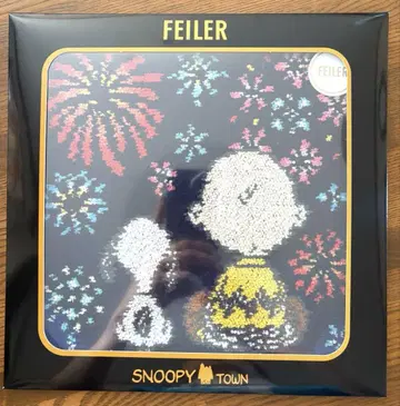 새상품 미사용 FEILER 페일러 스누피 타운 콜라보 손수건 불꽃놀이