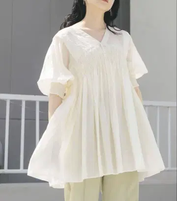 KBF 2WAY 셔링 미니 원피스 아이보리