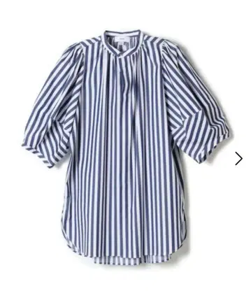 hyke STRIPED BALLOON SLEEVE BLOUSE 사이즈 1