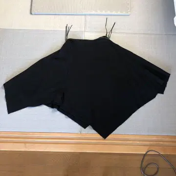KRIZIA 비대칭 블랙 니트 스커트