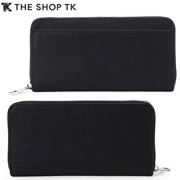 새상품 THE SHOP TK 사피아노 가죽 라운드 지퍼 장지갑