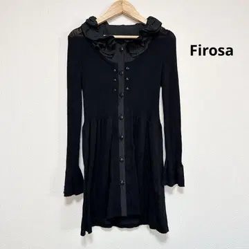 Firosa 피로사 니트 상의 겉옷 프릴 M