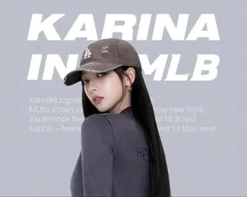 새상품급 MLB 카리나 착용 모델 데미지 워시 캡