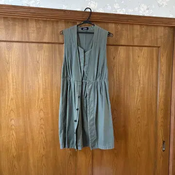 zucca 슬리브리스 올리브 원피스