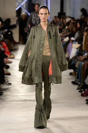 sacai 플리츠 코트 MA-1 자켓 봄버