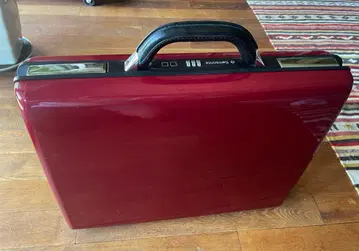 Samsonite 비즈니스 백 벨기에 제 희귀한 크림슨 색상