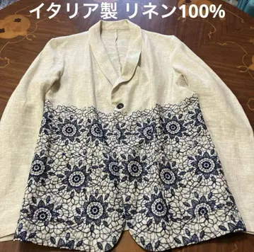 이탈리아제 린넨 자수 자켓