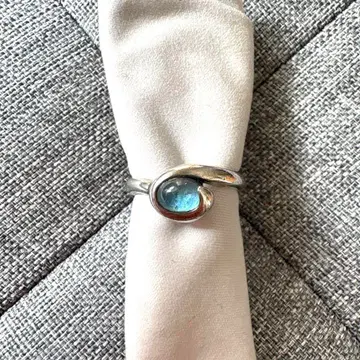 아쿠아 마린 실버 반지